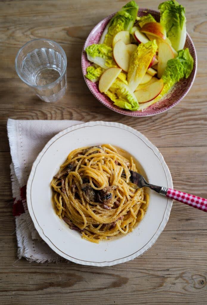 spagetti carbonara hello fresh